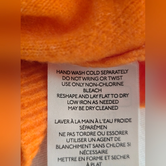 Nwt Free People Luna Pullover Sweater Bright Marigold Oversized Coastal Spring S - Picture 12 of 15